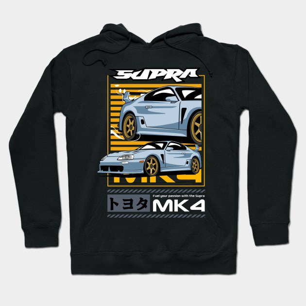 Supra MK4 Automotive Art Hoodie by Harrisaputra